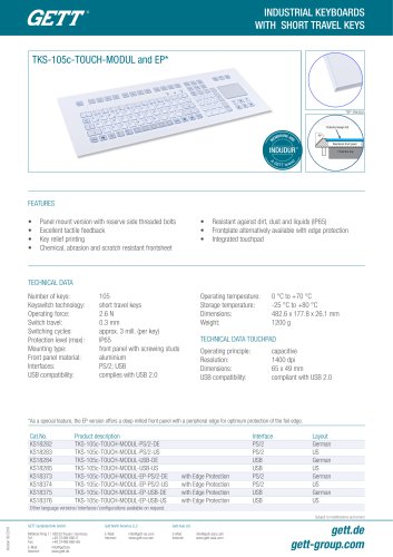 TKS-105c-TOUCH-MODUL