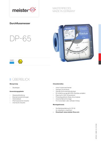 Durchflussmesser DP-65