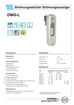 DWG-L Strömungswächter und -anzeiger für gasförmige Medien - 1