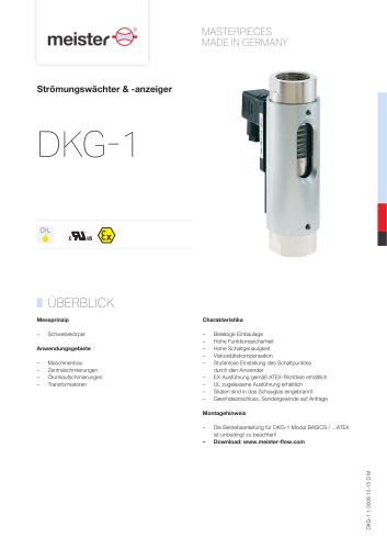 Strömungswächter & -anzeiger DKG-1