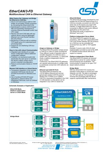 Data Sheet EtherCAN/3-FD