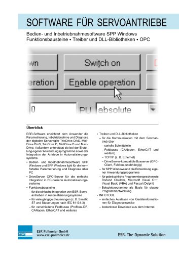 6710.160 ? Software für Servoantriebe