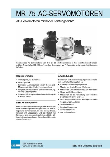 MR 75 AC-SERVOMOTOREN