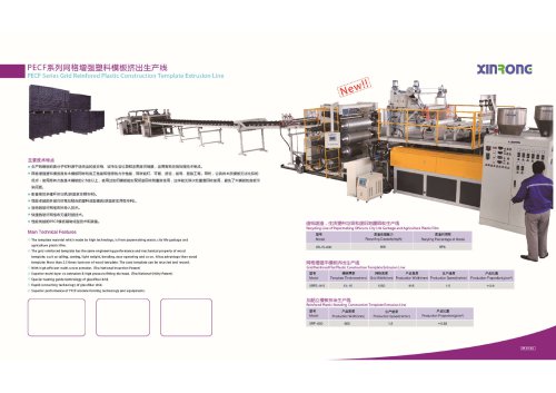 xinrong sheet board extrusion line