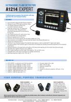 А1214 EXPERT - traditional general-purpose flaw detector with long  operation time and frostproof battery