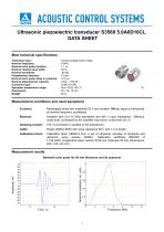 S3569 – normal beam single-crystal transducer 5 MHz