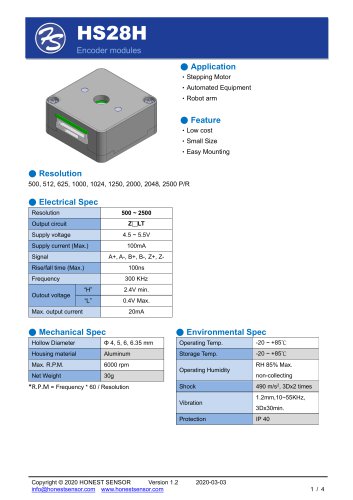 HS28H Datasheet