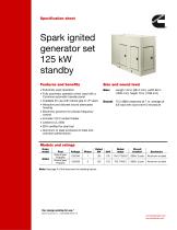 Spark ignited generator set 125 kW standby