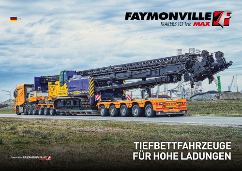 Faymonville - Lowbed vehicles for high loads (MegaMAX, GigaMAX, VarioMAX)