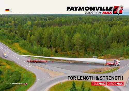 Faymonville TeleMAX & CargoMAX - For length & strength