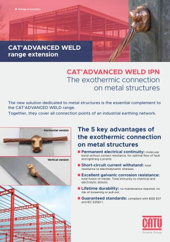 The exothermic connection  on metal structures