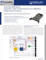 Ensemble 3000 Series OpenVPX Intel 3rd Generation Core i7 SBC3512 Single-Board Computer