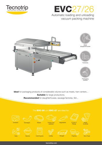 AUTOMATIC LOADING AND UNLOADING VACUUM PACKING EVC-26/27