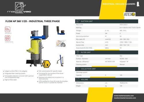 FLOW AP 560 1/2D - INDUSTRIAL THREE PHASE