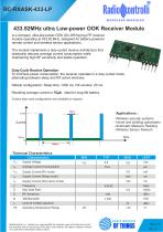 433.92MHz wake up ultra low-power OOK Receiver Module 