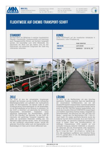 FLUCHTWEGE AUF CHEMIE-TRANSPORT-SCHIFF