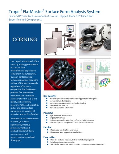 Tropel® FlatMaster® Surface Form Analysis System