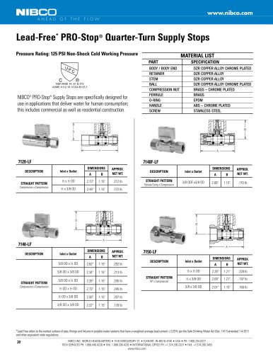 Supply Stop Valve