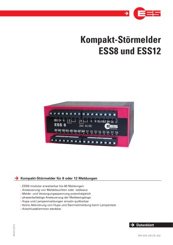 Kompakt-Störmelder ESS8 und ESS12