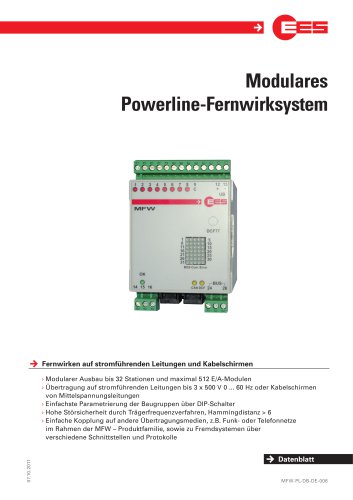 Modulares Powerline-Fernwirksystem