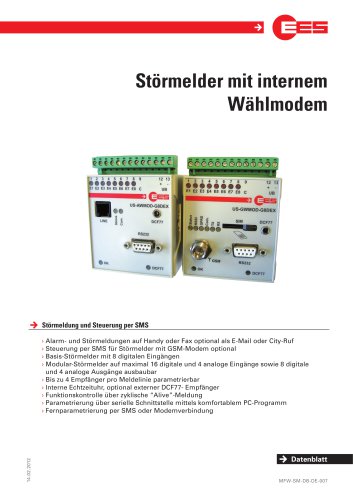 Störmelder mit internem Modem