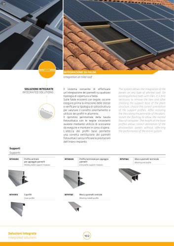 Integration on tiled roof