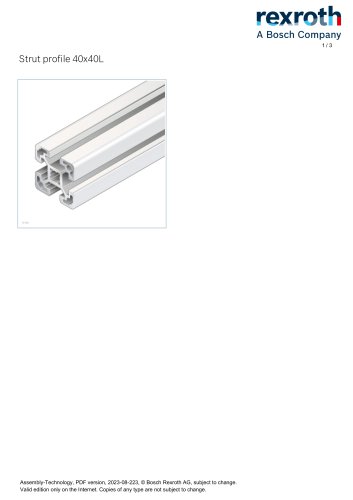 Strut profile 40x40L