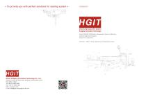 Gasket Machine / Dispensing Machine Catalogue