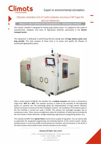 Modular Chamber_Batterie 6.6m3
