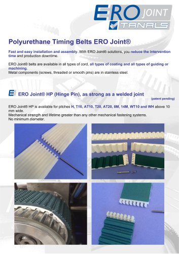 Polyurethane Timing Belts ERO Joint®