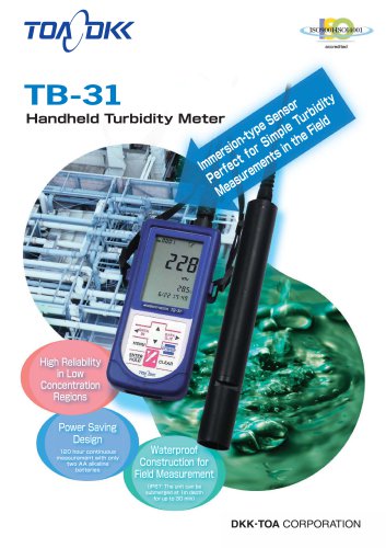 Handheld turbidity meter TB-31