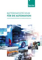 Batteriemesstechnik für die Automation