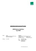 Bedienungsanleitung 9206