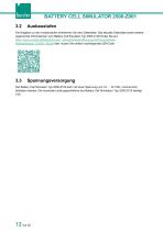 Bedienungsanleitung Battery Cell Simulator Typ 2500-Z100-12