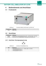 Bedienungsanleitung Battery Cell Simulator Typ 2500-Z100-13