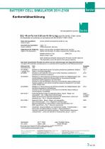 Bedienungsanleitung Battery Cell Simulator Typ 2500-Z100-3