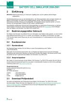 Bedienungsanleitung Battery Cell Simulator Typ 2500-Z100-8