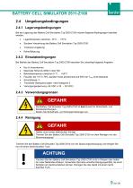 Bedienungsanleitung Battery Cell Simulator Typ 2500-Z100-9