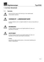 Bedienungsanleitung Digitalanzeiger Typ 9163-11