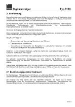 Bedienungsanleitung Digitalanzeiger Typ 9163-13