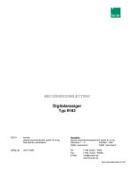 Bedienungsanleitung Digitalanzeiger Typ 9163