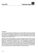 Bedienungsanleitung Digitalanzeiger Typ 9163-2