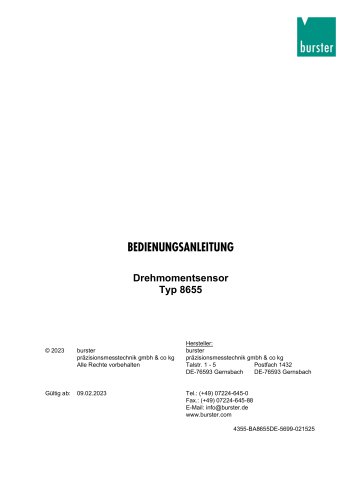 Bedienungsanleitung Drehmomentsensor Typ 8655 2025