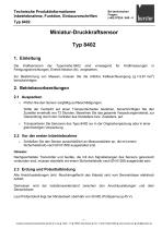 Bedienungsanleitung Miniatur-Druckkraftsensor Typ 8402 2025-3