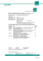 BEDIENUNGSANLEITUNG Präzisions-Drehmomentsensor Typ 8625-3