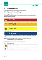 BEDIENUNGSANLEITUNG Präzisions-Drehmomentsensor Typ 8625-6