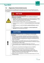 BEDIENUNGSANLEITUNG Präzisions-Drehmomentsensor Typ 8625-7