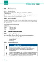 Bedienungsanleitung TRANS CAL Typ 7281-10