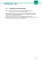 Bedienungsanleitung TRANS CAL Typ 7281-13