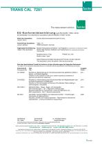 Bedienungsanleitung TRANS CAL Typ 7281-3